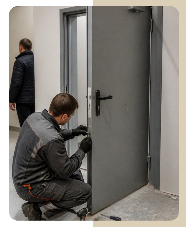 Ремонт противопожарной двери в Боре по цене 6754 р. | ДвериЛегко-Бор